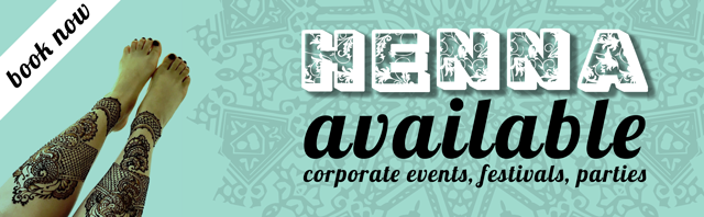 Henna, Corporate events, Festivals and Parties