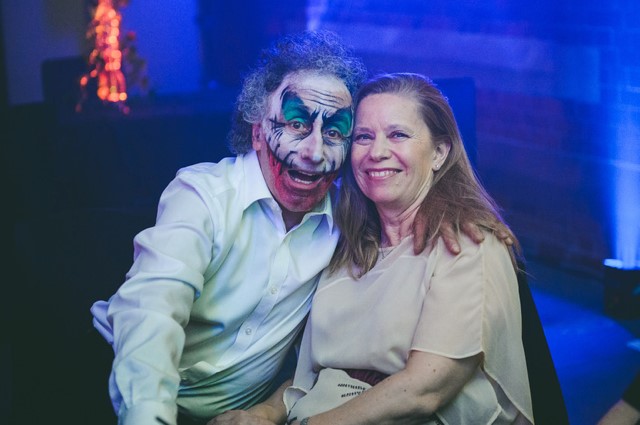 One of many clients painted as a scary clown