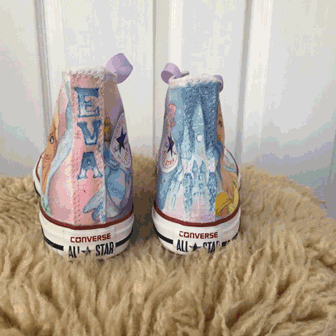 Selection of handpainted disney based converse